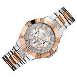 Buy Shop Guess Vista Analog Diamonds Silver Dial Two Tone Steel Strap Watch for Women - W0024L1 USA Online