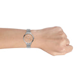 Buy Shop Fossil Jacqueline Three Hand Pink Dial Silver Mesh Strap Watch for Women - ES5089 USA Online