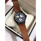 Buy Shop Gucci G-Timeless Chronograph Black Dial Brown Leather Strap Watch For Men - YA126271 USA Online