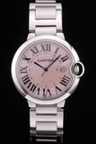 Buy Shop Cartier Ballon Bleu De Cartier Pink Dial Silver Steel Strap Watch for Women - W6920041 USA Online