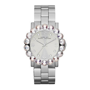 Buy Shop Marc Jacobs Amy Silver Dial Silver Steel Strap Watch for Women - MBM3222 USA Online