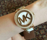 Buy Shop Michael Kors Parker White Dial Two Tone Steel Strap Watch for Women - MK6313 USA Online