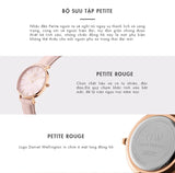 Buy Shop Daniel Wellington Petite Rouge Pink Dial Pink Leather Strap Watch For Women - DW00100511 USA Online