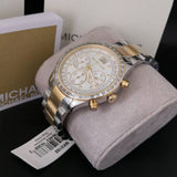 Buy Shop Michael Kors Brinkley Chronograph Silver Dial Two Tone Steel Strap Watch for Women - MK6188 USA Online