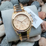 Buy Shop Michael Kors Blair Rose Gold Dial Two Tone Steel Strap Watch For Women - MK5859 USA Online