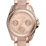 Buy Shop Michael Kors Blair Rose Gold Dial Two Tone Steel Strap Watch for Women - MK6175 USA Online