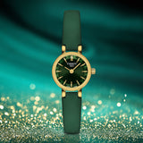 Buy Shop Tissot Lovely Round Green Mother of Pearl Dial Green Leather Strap Watch for Women - T140.009.36.091.00 USA Online