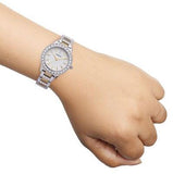 Buy Shop Fossil Jesse Crystals White Dial Two Tone Steel Strap Watch for Women - ES2409 USA Online