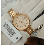 Buy Shop Fossil Jacqueline Rose Gold Dial Rose Gold Steel Strap Watch for Women - ES3970 USA Online