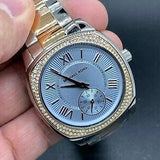 Buy Shop Michael Kors Bryn Quartz Blue Dial Two Tone Steel Strap Watch For Women - MK6136 USA Online