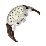 Buy Shop Fossil Pilot Chronograph White Dial Brown Leather Strap Watch for Men - FS5146 USA Online
