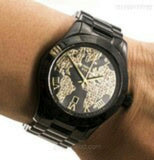 Buy Shop Michael Kors Layton Pave Black Dial Black Steel Strap Watch for Women - MK6091 USA Online