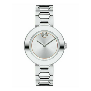 Buy Shop Movado Bold Silver Dial Silver Steel Strap Watch For Women - 3600381 USA Online