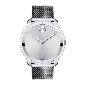 Buy Shop Movado Bold Silver Dial Silver Mesh Bracelet Watch For Men - 3600260 USA Online