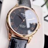 Buy Shop Tissot T Classic Le Locle Automatic Black Dial Black Leather Strap Watch For Men - T41.5.423.53 USA Online