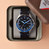 Buy Shop Fossil Sport 54 Day Date Black Dial Black Leather Strap Watch for Men - FS5321 USA Online