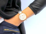 Buy Shop Calvin Klein Equal Silver Dial White Leather Strap Watch for Women - K3E236L6 USA Online