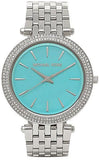 Buy Shop Michael Kors Darci Mother of Pearl Blue Dial Silver Steel Strap Watch for Women - MK3515 USA Online
