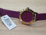 Buy Shop Marc Jacobs Purple Dial Purple Leather Strap Watch for Women - MBM1209 USA Online