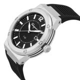 Salvatore Ferragamo F-80 Black Dial Black Rubber Strap Watch For Men - SFHY01322