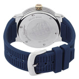 Salvatore Ferragamo F-80 Blue Dial Blue Rubber Strap Watch For Men - SFHY01122