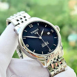 Buy Shop Tissot Le Locle Automatic Black Dial Silver Steel Strap Watch For Men - T006.408.11.057.00 USA Online