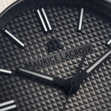 Maurice Lacroix Aikon Automatic Gunmetal Dial Black Rubber Strap Watch For Men - AI6008-PVB00-330-2