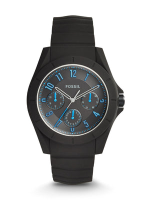 Buy Shop Fossil Popstastic Sport Black Dial Black Rubber Strap Watch for Men - FS5222 USA Online