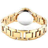 Buy Shop Fossil Virginia White Dial Gold Steel Strap Watch for Women - ES3283 USA Online