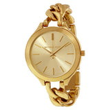 Buy Shop Michael Kors Runway Gold Dial Gold Steel Strap Watch for Women - MK3222 USA Online