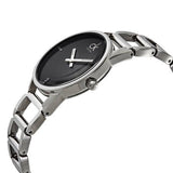 Buy Shop Calvin Klein Stately Black Dial Silver Steel Strap Watch for Women - K3G2312S USA Online