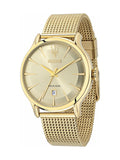 Buy Shop Maserati Epoca Golden Dial Golden Mesh Bracelet Watch For Men - R8853118003 USA Online