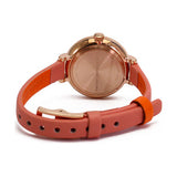 Buy Shop Marc Jacobs Sally White Dial Orange Leather Strap Watch for Women - MBM1355 USA Online