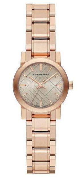 Buy Shop Burberry The City Nude Dial Rose Gold Steel Strap Watch for Women - BU9228 USA Online