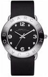 Buy Shop Marc Jacobs Amy Black Dial Black Leather Strap Watch for Women - MBM1140 USA Online