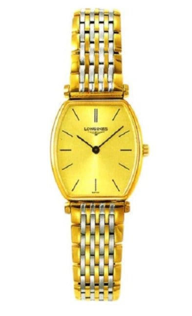 Buy Shop Longines La Grande Classique Tonneau 22 Yellow Gold Watch for Women - L4.205.2.32.7 USA Online