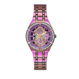 Buy Shop Guess Allara Quartz Purple Dial Purple Steel Strap Watch For Women - GW0604L4 USA Online