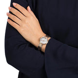 Buy Shop Tissot Flamingo Mother of Pearl White Dial Two Tone Steel Strap Watch For Women - T094.210.22.111.01 USA Online
