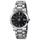 Buy Shop Burberry The City Black Dial Silver Steel Strap Watch for Women - BU9101 USA Online