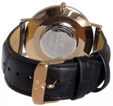 Buy Shop Daniel Wellington Classic Reading Black Dial Black Leather Strap Watch For Women - DW00100141 USA Online