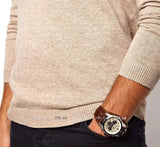 Buy Shop Fossil Coachman Chronograph White Dial Brown Leather Strap Watch for Men - CH2890 USA Online