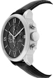 Buy Shop Tissot T Classic Chemin Des Tourelles Chronograph Black Dial Black Leather Strap Watch For Men - T099.427.16.058.00 USA Online