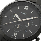 Buy Shop Fossil Neutra Chronograph Black Dial Black Steel Strap Watch for Men - FS5474 USA Online
