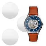 Buy Shop Fossil Forrester Luggage Automatic Skeleton Blue Dial Brown Leather Strap Watch for Men - ME3179 USA Online