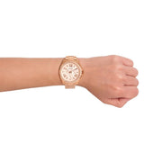 Buy Shop Fossil Cecile Rose Gold Dial Rose Gold Steel Strap Watch for Women - AM4483 USA Online