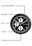 Buy Shop Fossil Sport Tourer Chronograph Black Dial Silver Steel Strap Watch for Men - FS6045 USA Online