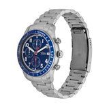 Buy Shop Fossil Sport Tourer Chronograph Blue Dial Silver Steel Strap Watch for Men - FS6047 USA Online