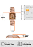 Buy Shop Fossil Raquel Three Hand Date Brown Dial Rose Gold Steel Strap Watch For Women - ES5323 USA Online