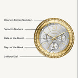 Buy Shop Fossil Stella Sport Multifunction Silver Dial Two Tone Steel Strap Watch for Women - ES5107 USA Online