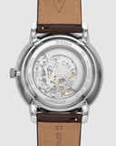 Buy Shop Fossil Neutra Automatic Skeleton White Dial Brown Leather Strap Watch for Men - ME3184 USA Online